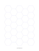 Printable 21mm Hexagon Grid