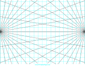 Printable Perspective Grid - 2 point - landscape