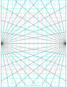 Printable Perspective Grid - 2 point - portrait