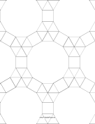 Printable 3.3.3.3.3,3.3.4.12 Tessellation