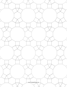 Printable 3.4.6.4,4.6.12 Tessellation Small