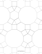 Printable 3.4.6.4,4.6.12 Tessellation