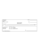 Printable Cash Receipt