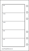 Pocket Organizer Daily Planner-Day On A Page - Left