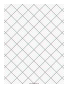 Printable 3D Paper - 5x5 Grid with Small Offset