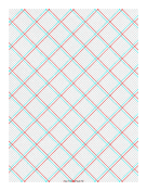 Printable 3D Paper - 10x10 Grid with Large Offset