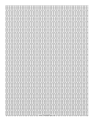 Printable 3-1 Cylinder Bead Square Pattern