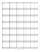 Printable Graph Paper - 3x1 Grid