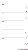 Personal Organizer Daily Planner-Day On Two Pages - Left