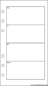 Personal Organizer Weekly Planner-Week On Two Pages - Right (portrat)