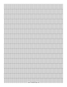 Printable 5 Seed Bead Brick Pattern