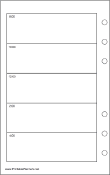 Travel Organizer Daily Planner-Day On A Page - Left