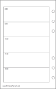 Travel Organizer Daily Planner-Day On Two Pages - Left