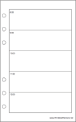 Travel Organizer Daily Planner-Day On Two Pages - Right