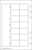 Travel Organizer Monthly Planner-Month On Two Pages - Left (landscape)