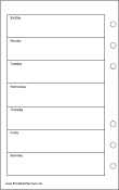 Travel Organizer Weekly Planner-Week On A Page - Left