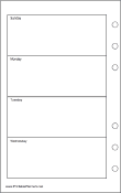 Travel Organizer Weekly Planner-Week On Two Pages - Left