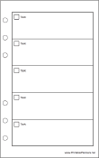 Travel Organizer To Do List - Right