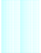 Printable Semi-log paper: 52 Divisions (Long Axis) by 2-Cycle