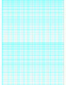 Printable 52 Divisions by 2-Cycle Semi-Log (Months and quarters)