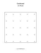 Printable 5x5 Geoboard