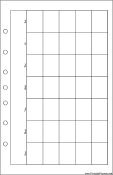 Desktop Organizer Monthly Planner-Month On A Page - Right (landscape)