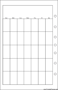 Desktop Organizer Monthly Planner-Month On A Page - Left