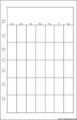 Desktop Organizer Monthly Planner-Month On A Page - Right