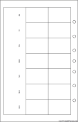 Desktop Organizer Monthly Planner-Month On Two Pages - Left (landscape)