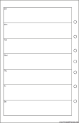 Desktop Organizer Weekly Planner-Week On A Page - Left