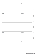 Desktop Organizer Phone List (2-column) - Left