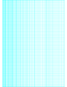 Printable Semi-log paper: 60 Divisions (Long Axis) by 1-Cycle