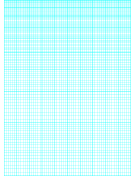 Printable Semi-log paper: 60 Divisions 6th Accent by 1-Cycle