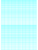 Printable Semi-log paper: 60 Divisions 6th Accent by 2-Cycle