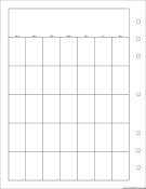 Executive Organizer Monthly Planner-Month On A Page - Left