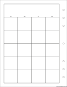 Executive Organizer Monthly Planner-Month On Two Pages - Left (portrait)