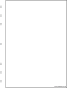 Executive Organizer Blank Page - Right