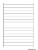 A5 Organizer Lined Note Page - Left