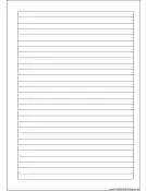 A5 Organizer Lined Note Page - Right