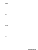 A5 Organizer Weekly Planner-Week On Two Pages - Right