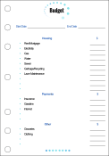 A5 Planner Budget