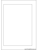 A6 Organizer Blank Page - Left