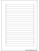 A6 Organizer Lined Note Page - Right