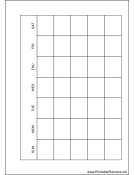 A6 Organizer Monthly Planner-Month On A Page - Right (landscape)