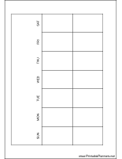 A6 Organizer Monthly Planner-Month On Two Pages - Left (landscape)