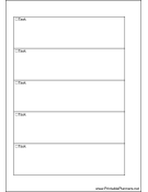 A6 Organizer To Do List - Left