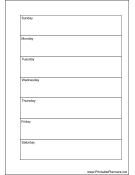 A6 Organizer Weekly Planner-Week On A Page - Right