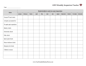 AED Monthly Inspection Tracker