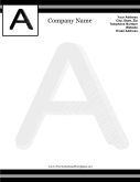 A Monogram Letterhead