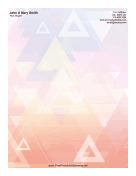 Abstract Triangle stationery design